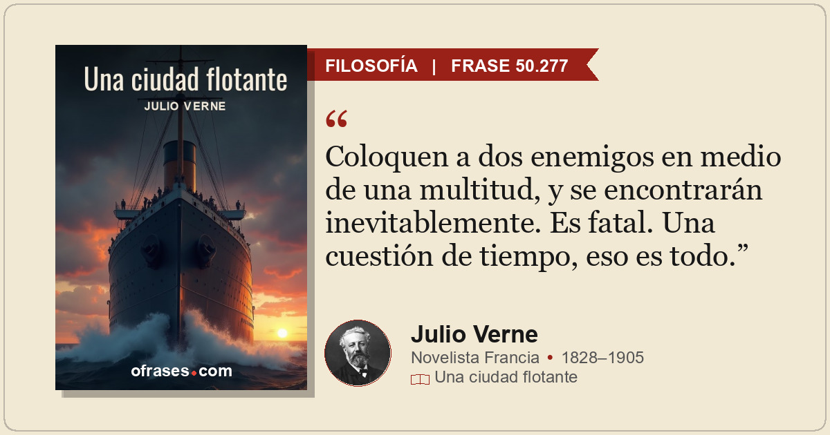 Coloquen a dos enemigos en medio de una multitud, y se encontrarán inevitablemen...