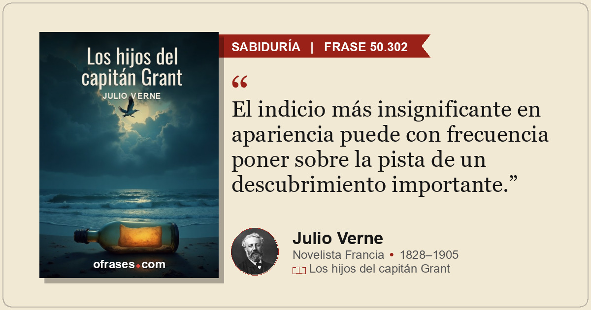 El indicio más insignificante en apariencia puede con frecuencia poner sobre la...