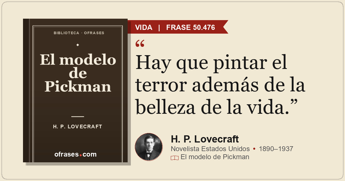 Hay que pintar el terror además de la belleza de la vida.