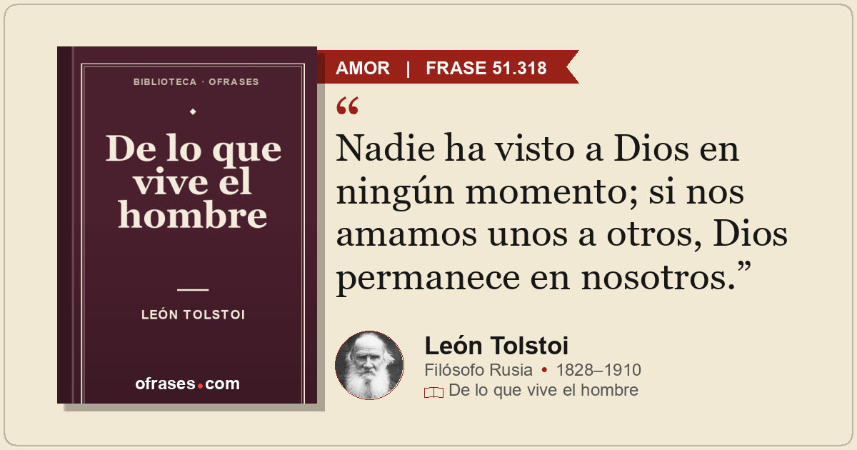 Nadie ha visto a Dios en ningún momento; si nos amamos unos a otros, Dios perman...