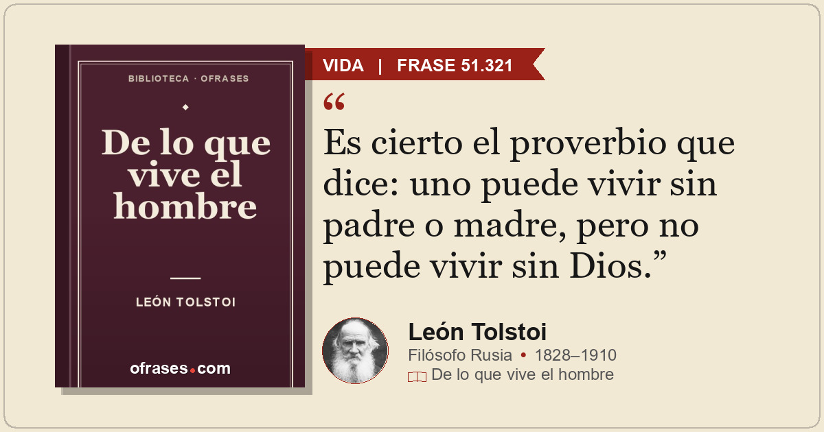 Es cierto el proverbio que dice: uno puede vivir sin padre o madre, pero no pued...