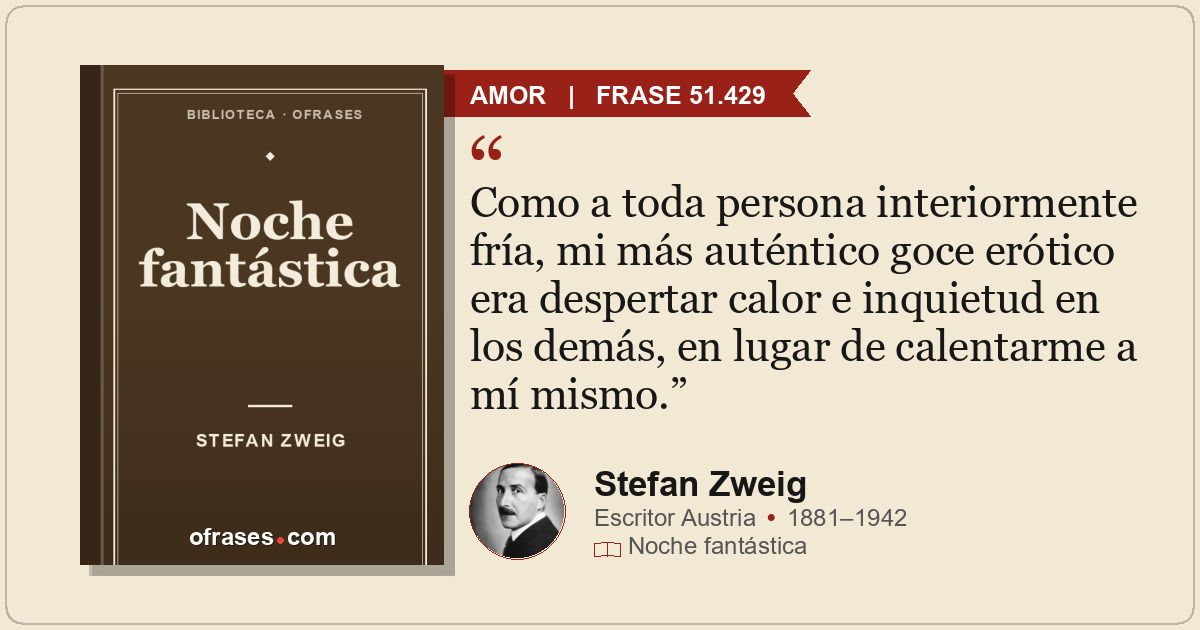 Como a toda persona interiormente fría, mi más auténtico goce erótico era desper...