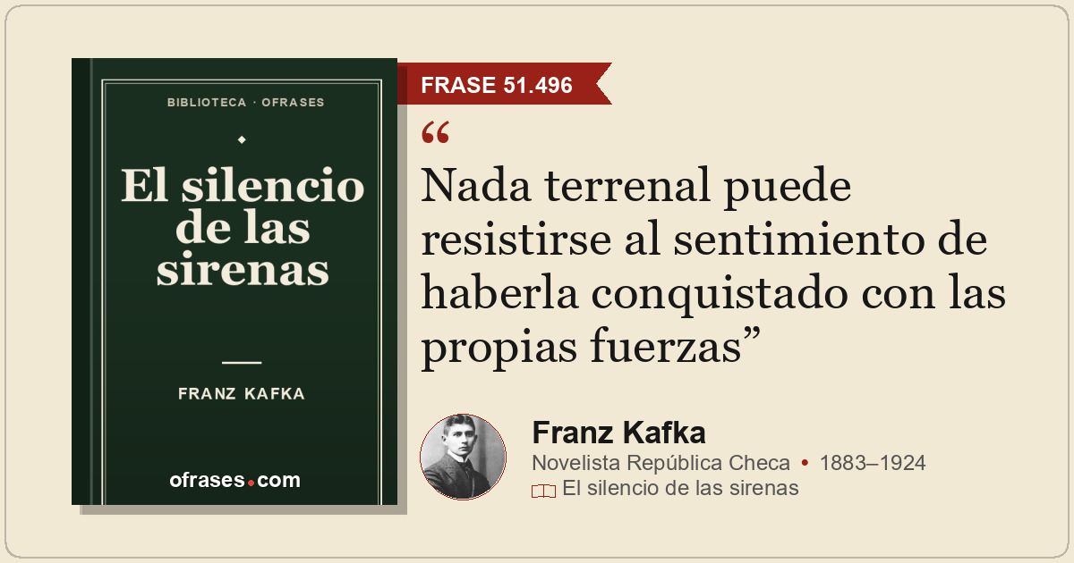 Nada terrenal puede resistirse al sentimiento de haberla conquistado con las pro...