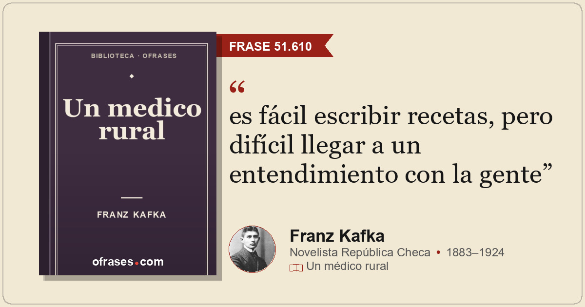 es fácil escribir recetas, pero difícil llegar a un entendimiento con la gente