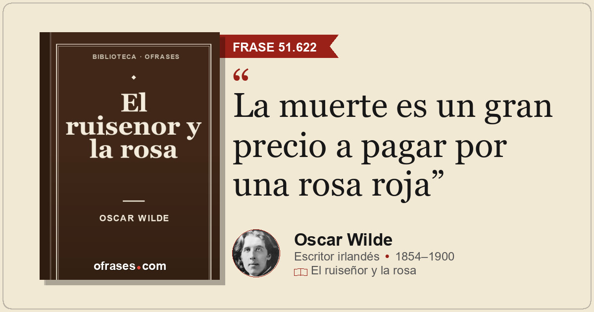La muerte es un gran precio a pagar por una rosa roja