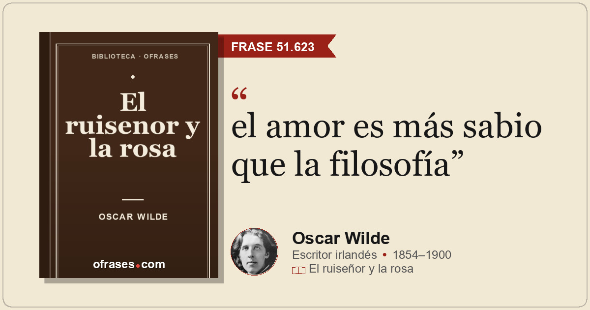 el amor es más sabio que la filosofía