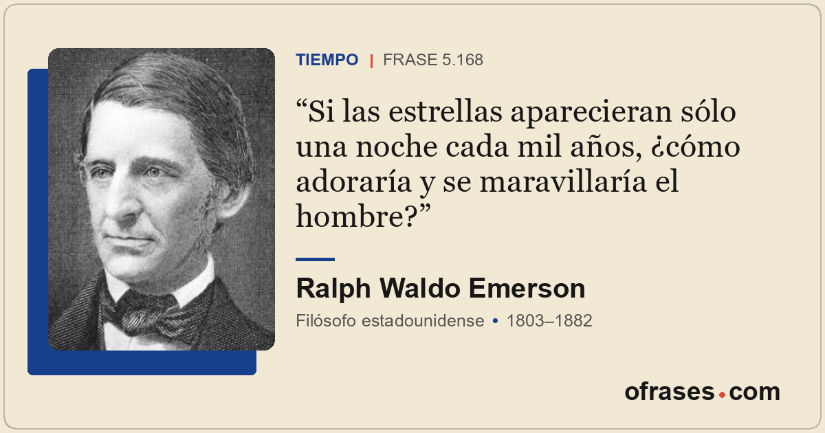 Si las estrellas aparecieran sólo una noche cada mil años, ¿cómo adoraría y se m...