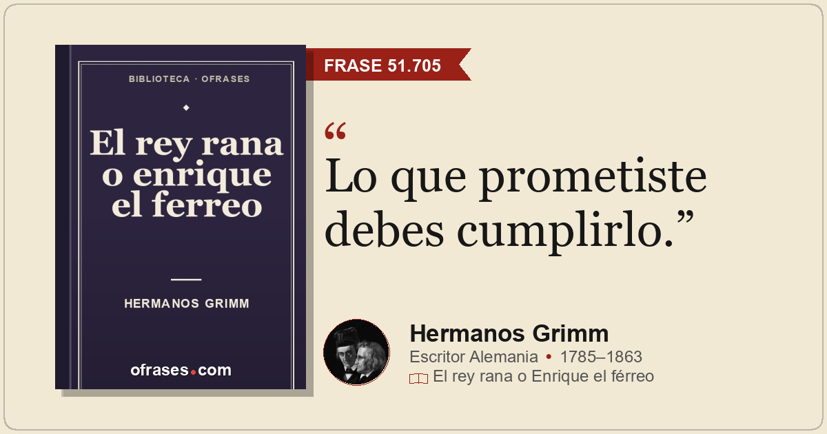 Lo que prometiste debes cumplirlo.