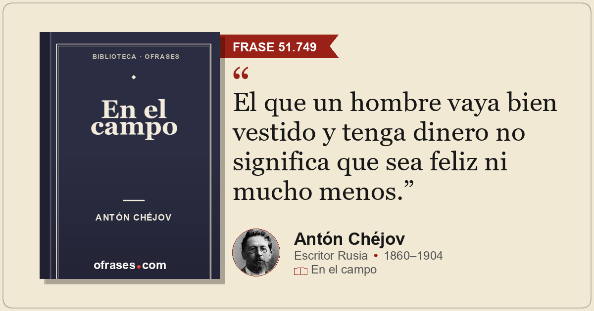 El que un hombre vaya bien vestido y tenga dinero no significa que sea feliz ni...