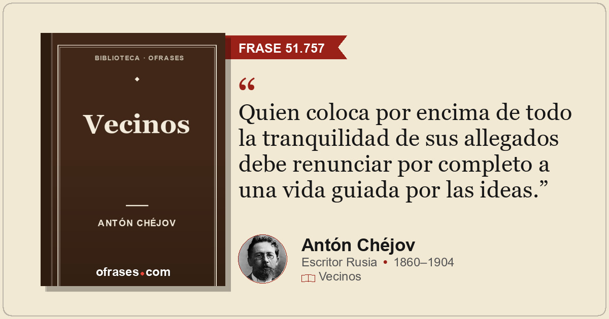 Quien coloca por encima de todo la tranquilidad de sus allegados debe renunciar...