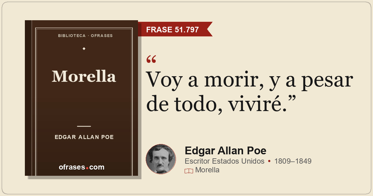 Voy a morir, y a pesar de todo, viviré.
