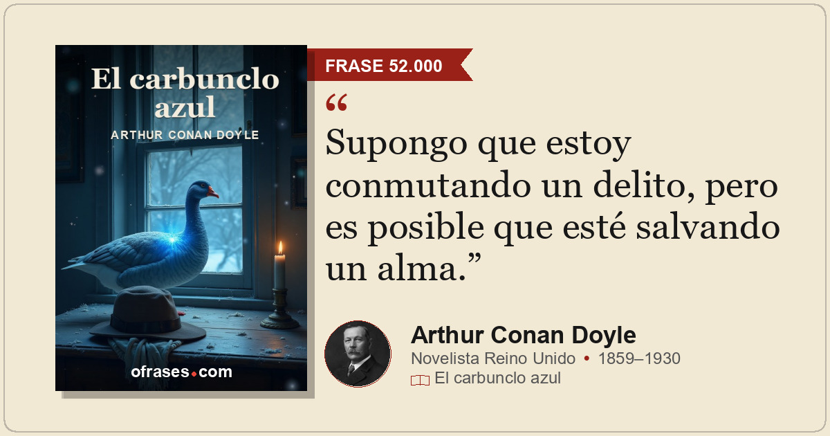 Supongo que estoy conmutando un delito, pero es posible que esté salvando un alm...