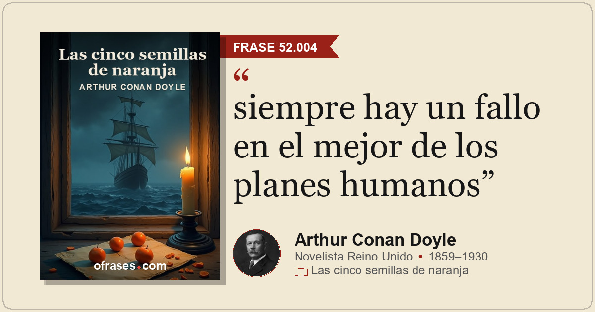 siempre hay un fallo en el mejor de los planes humanos