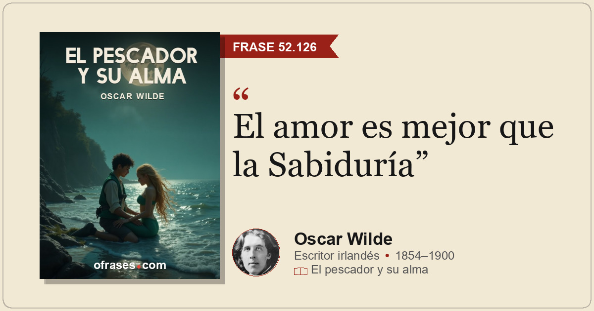 El amor es mejor que la Sabiduría