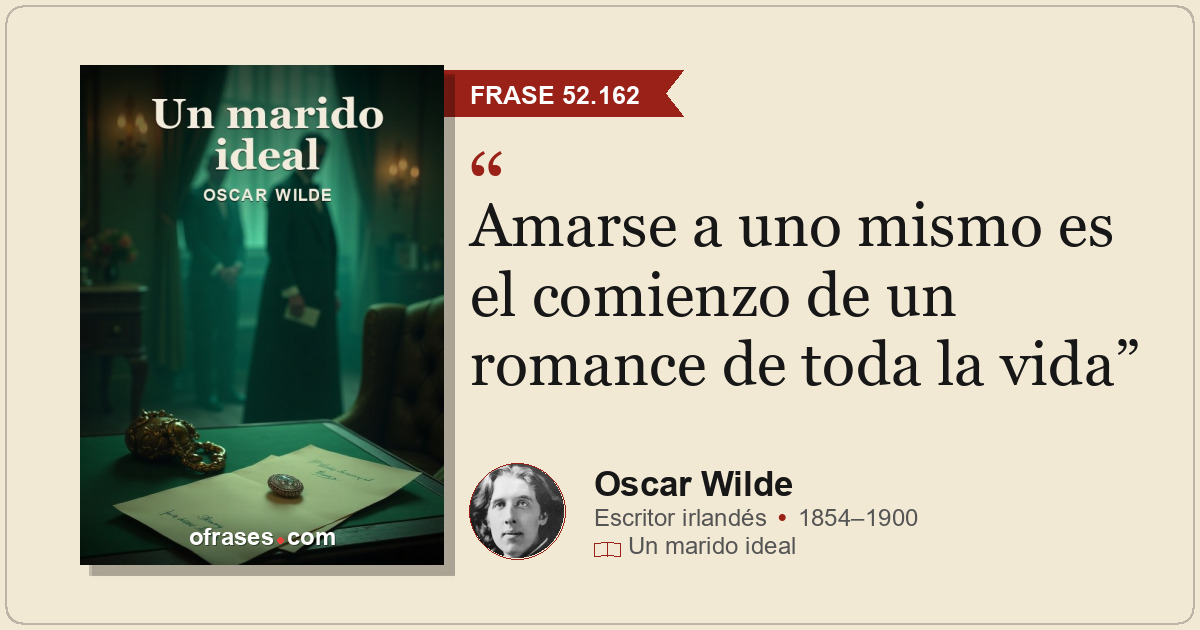Amarse a uno mismo es el comienzo de un romance de toda la vida