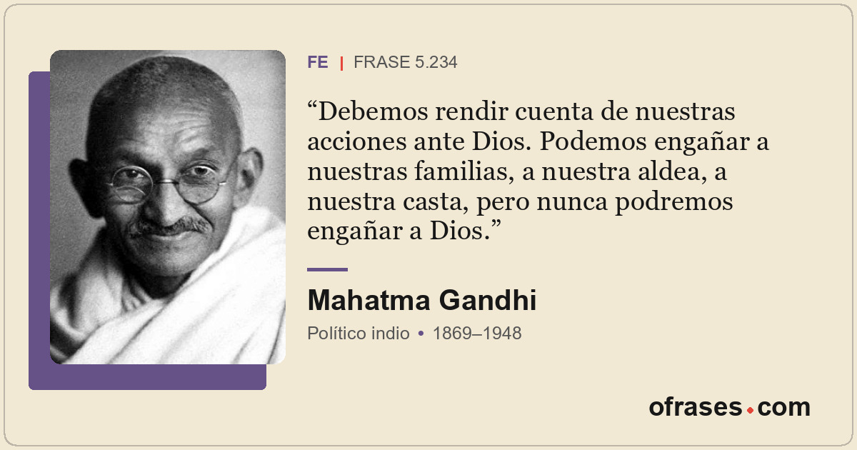 Debemos rendir cuenta de nuestras acciones ante Dios. Podemos engañar a nuestras...