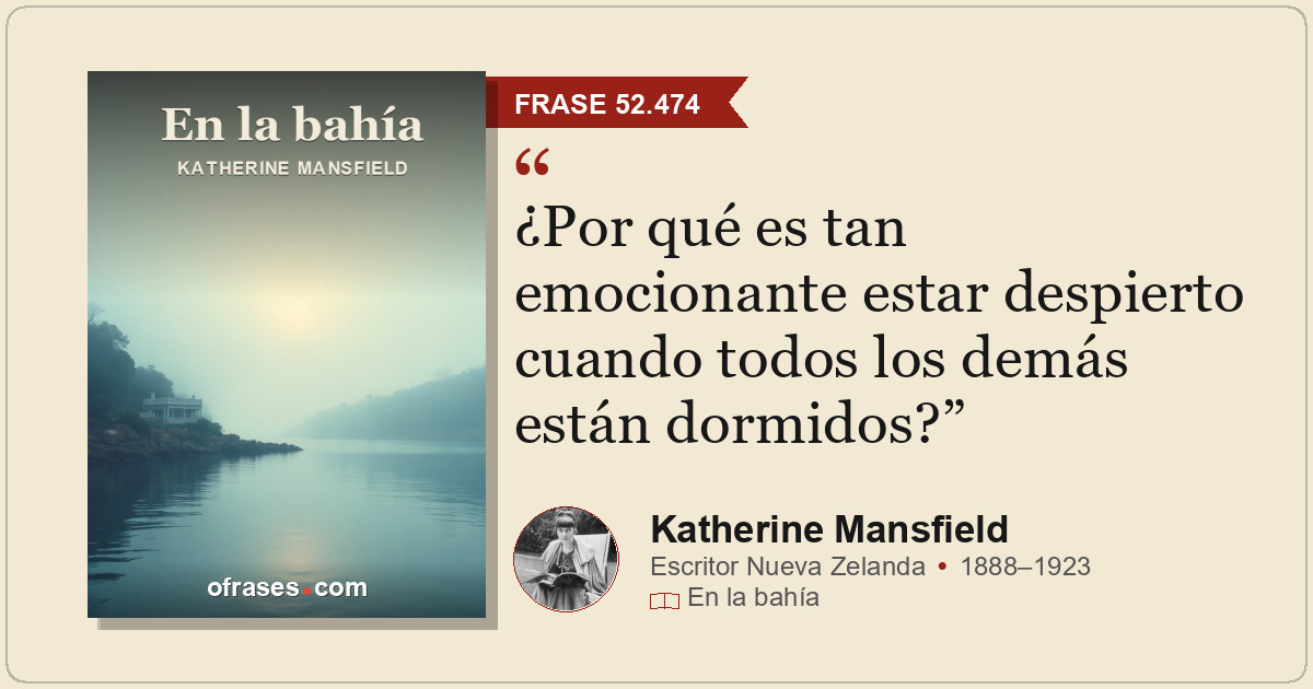 ¿Por qué es tan emocionante estar despierto cuando todos los demás están dormido...