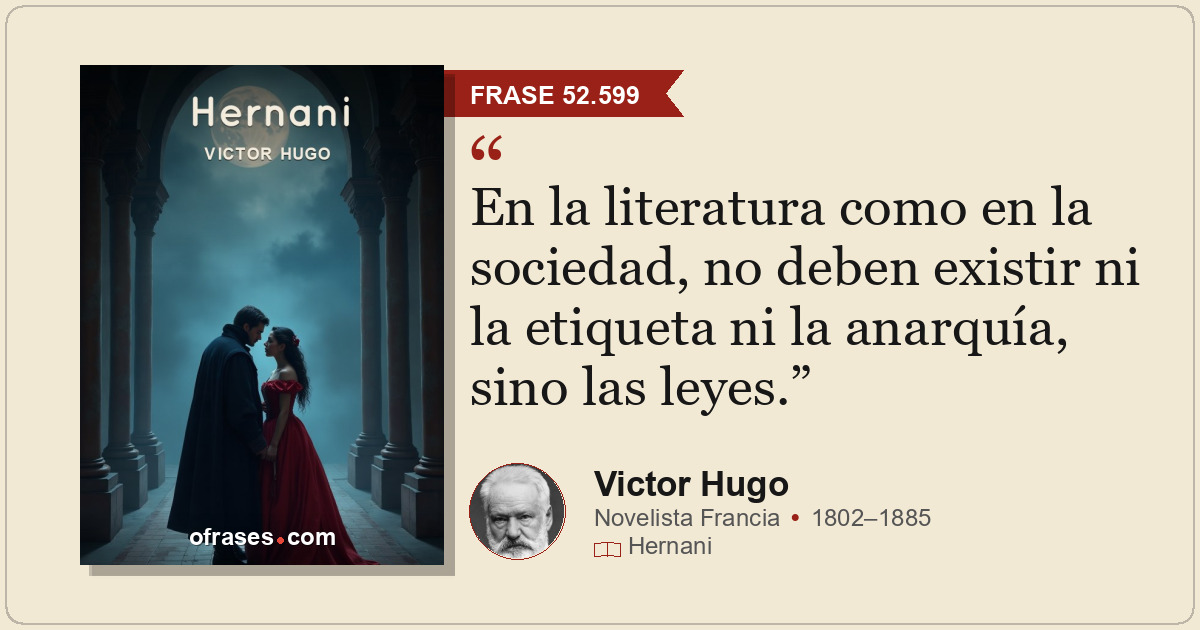En la literatura como en la sociedad, no deben existir ni la etiqueta ni la anar...