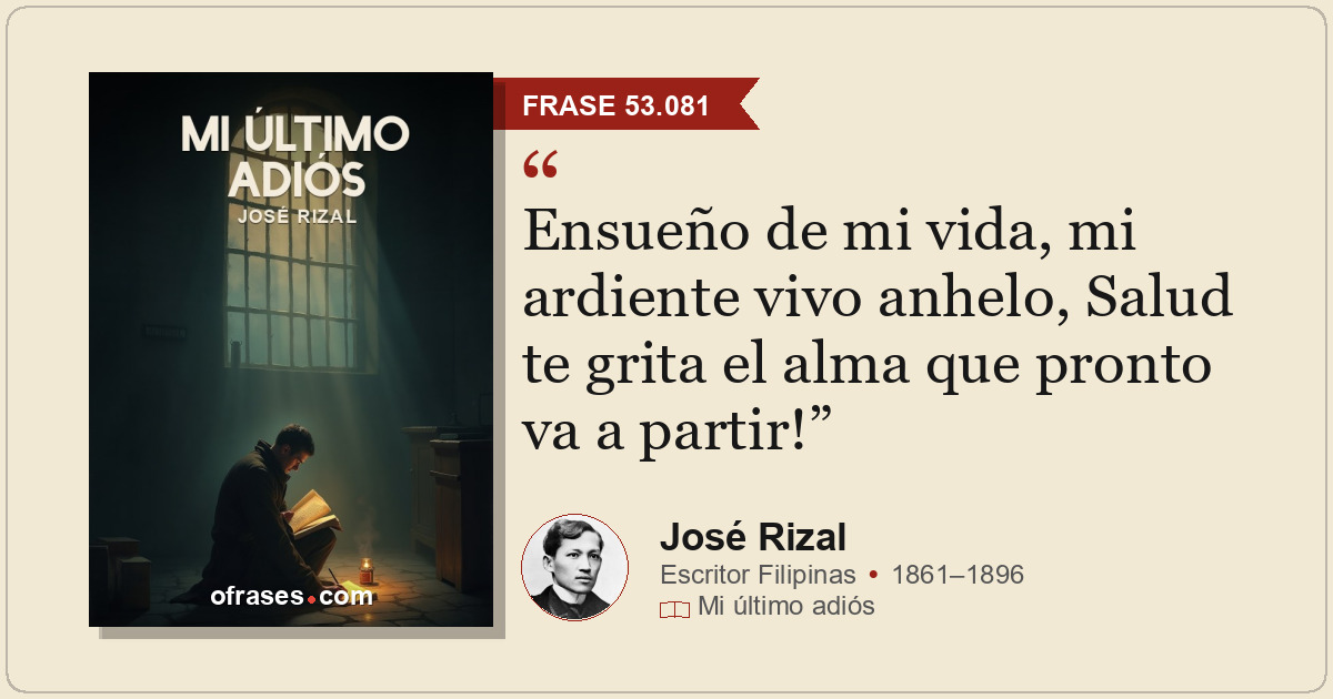 Ensueño de mi vida, mi ardiente vivo anhelo, Salud te grita el alma que pronto v...
