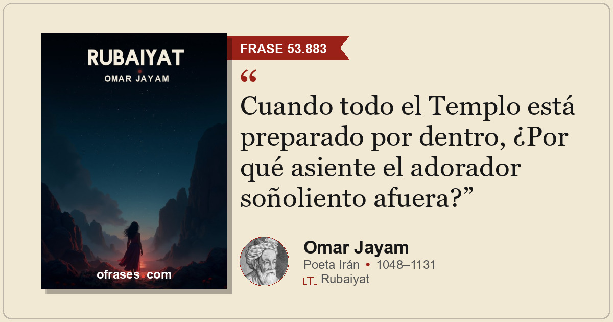 Cuando todo el Templo está preparado por dentro, ¿Por qué asiente el adorador so...