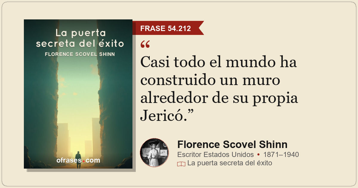 Casi todo el mundo ha construido un muro alrededor de su propia Jericó.