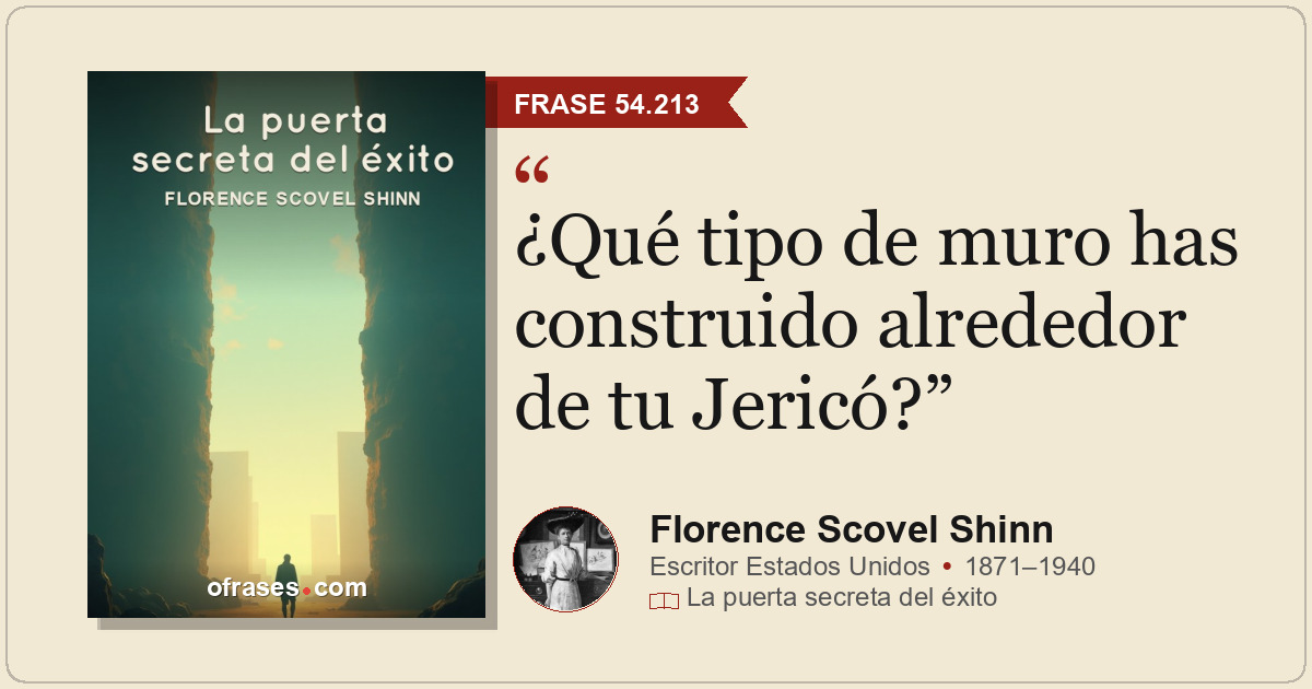 ¿Qué tipo de muro has construido alrededor de tu Jericó?