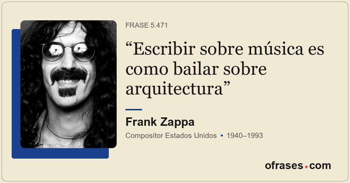 Escribir sobre música es como bailar sobre arquitectura