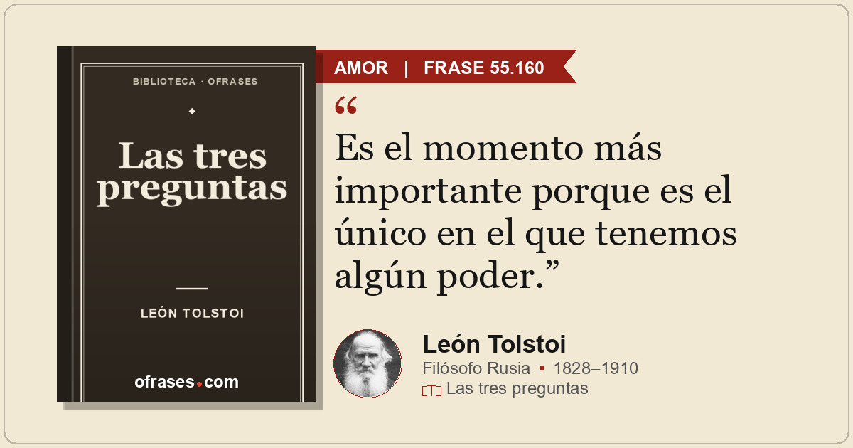 Es el momento más importante porque es el único en el que tenemos algún poder.