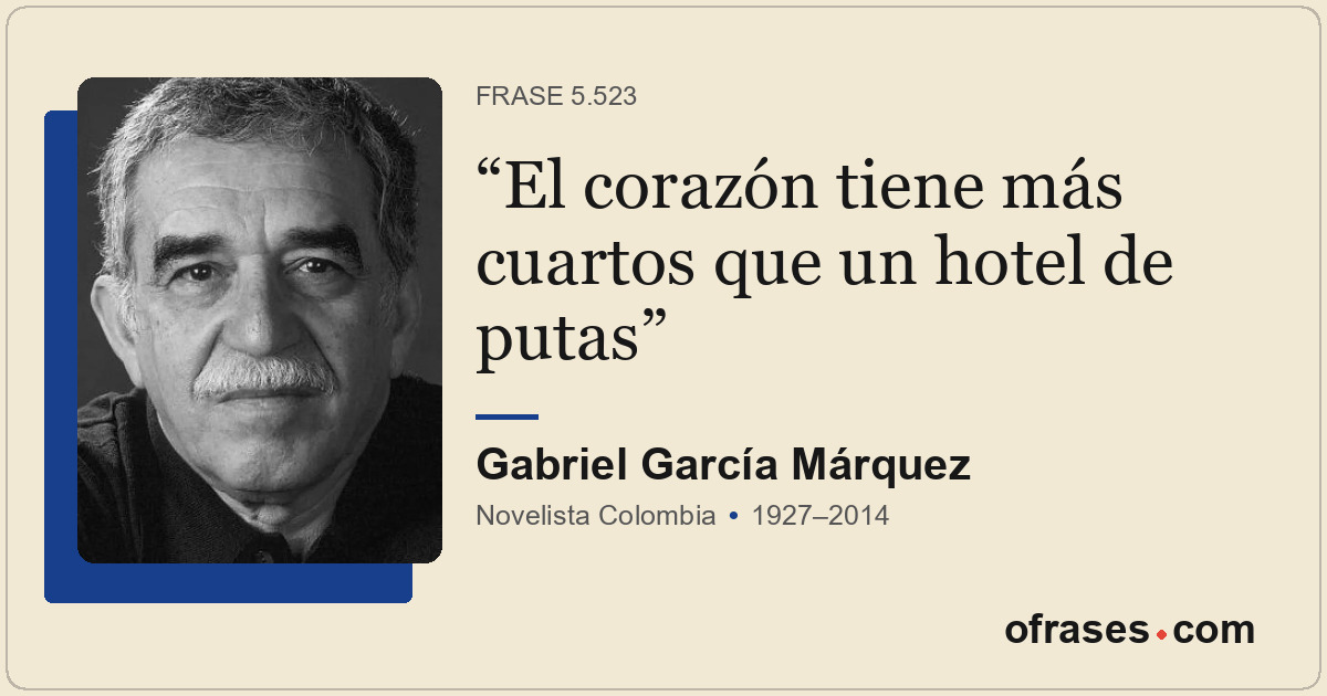 El corazón tiene más cuartos que un hotel de putas
