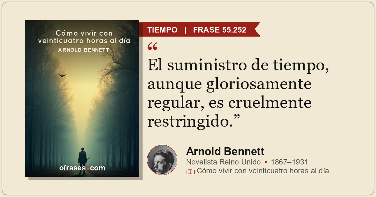 El suministro de tiempo, aunque gloriosamente regular, es cruelmente restringido...