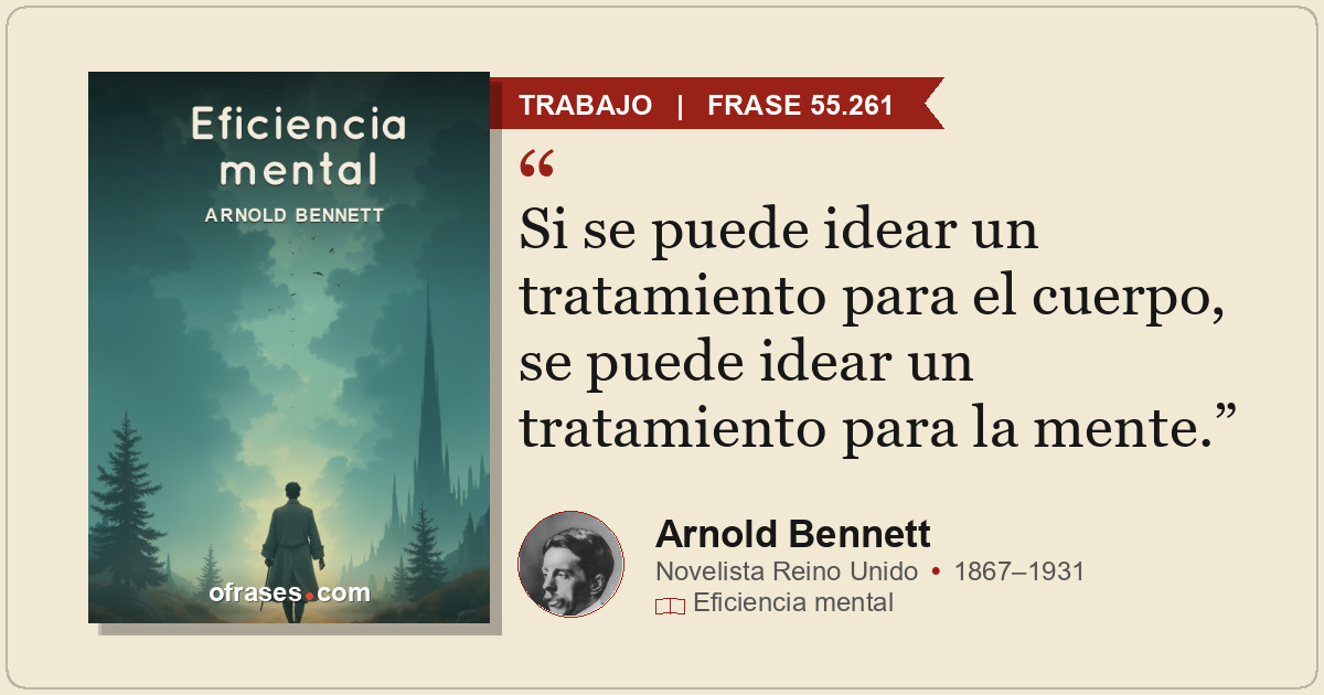 Si se puede idear un tratamiento para el cuerpo, se puede idear un tratamiento p...