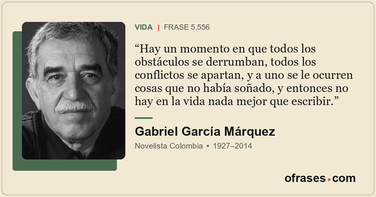 Hay un momento en que todos los obstáculos se derrumban, todos los conflictos se...