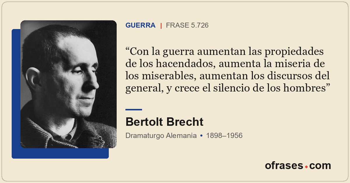 Con la guerra aumentan las propiedades de los hacendados, aumenta la miseria de...