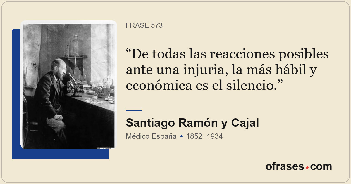 De todas las reacciones posibles ante una injuria, la más hábil y económica es e...
