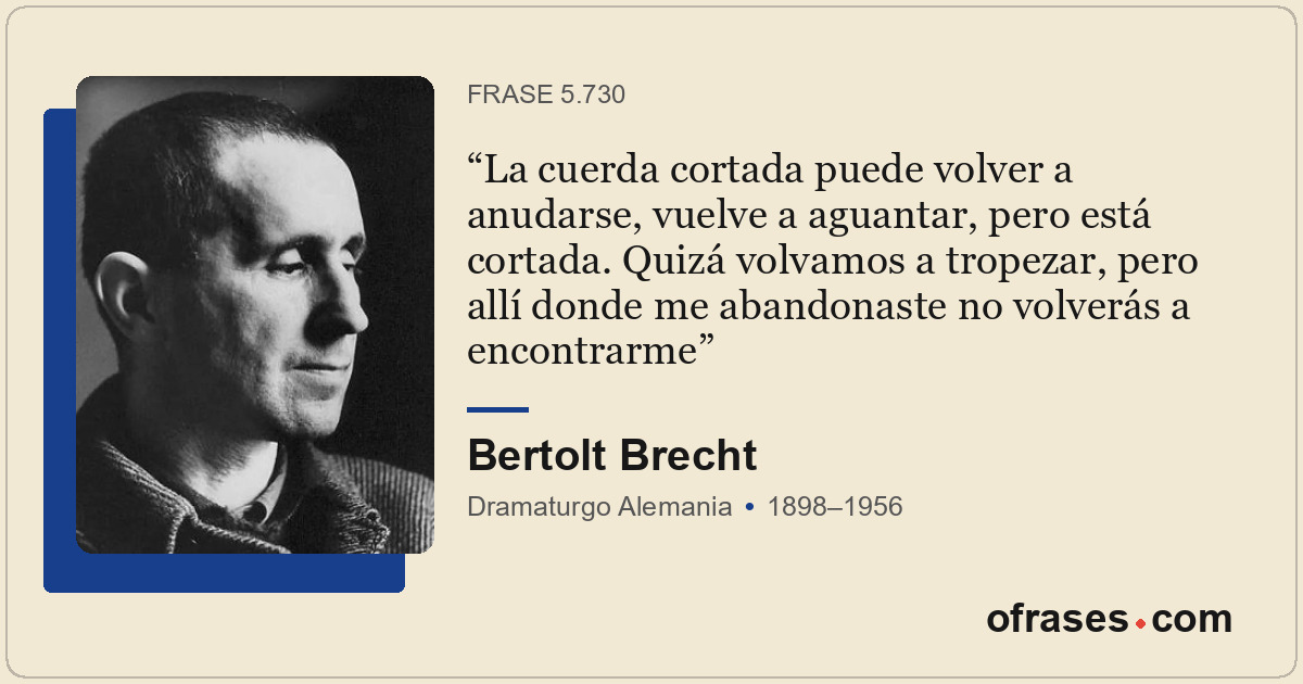 La cuerda cortada puede volver a anudarse, vuelve a aguantar, pero está cortada....