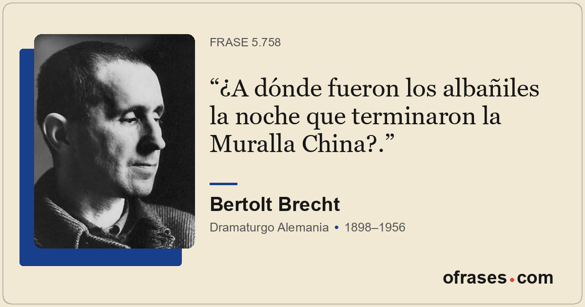 ¿A dónde fueron los albañiles la noche que terminaron la Muralla China?.