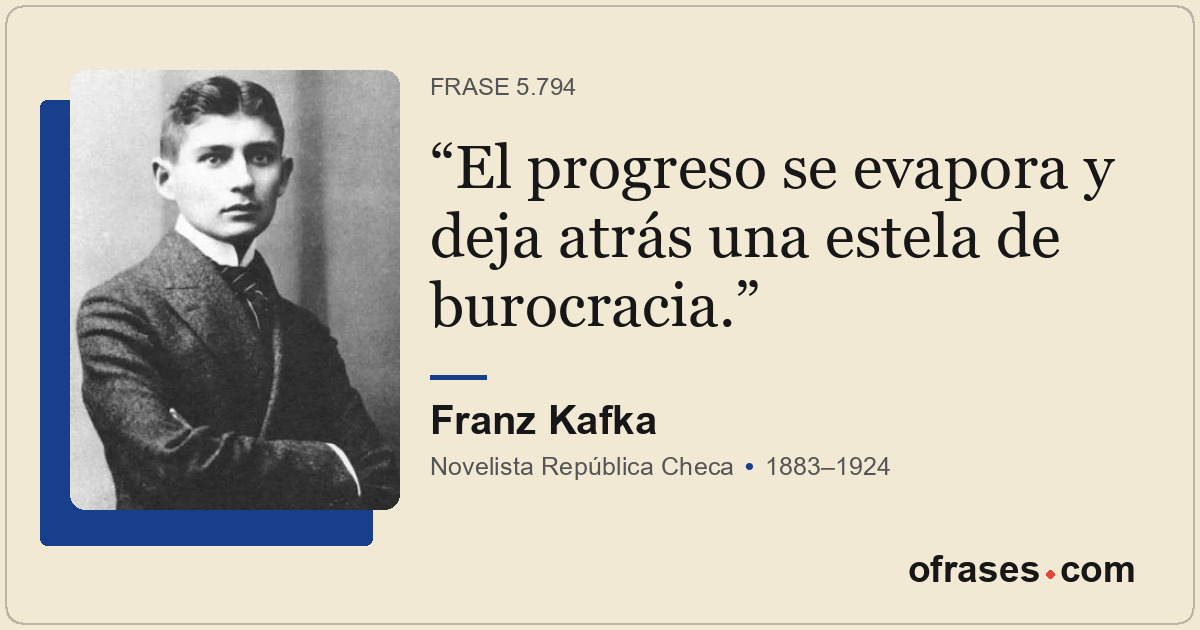 El progreso se evapora y deja atrás una estela de burocracia.