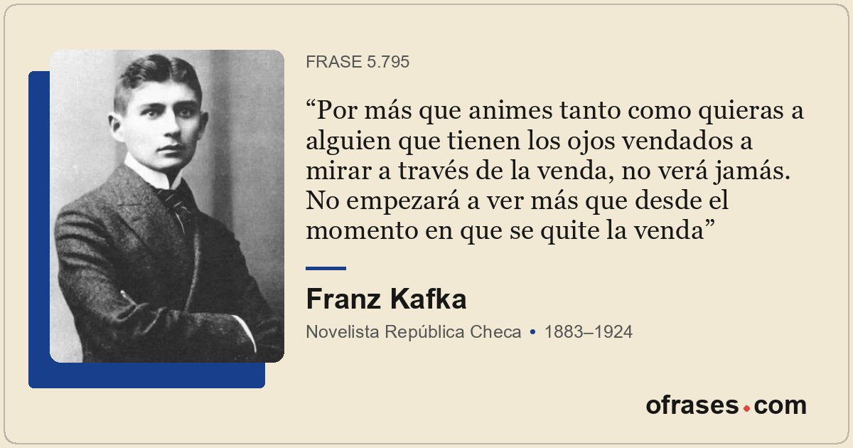 Por más que animes tanto como quieras a alguien que tienen los ojos vendados a m...