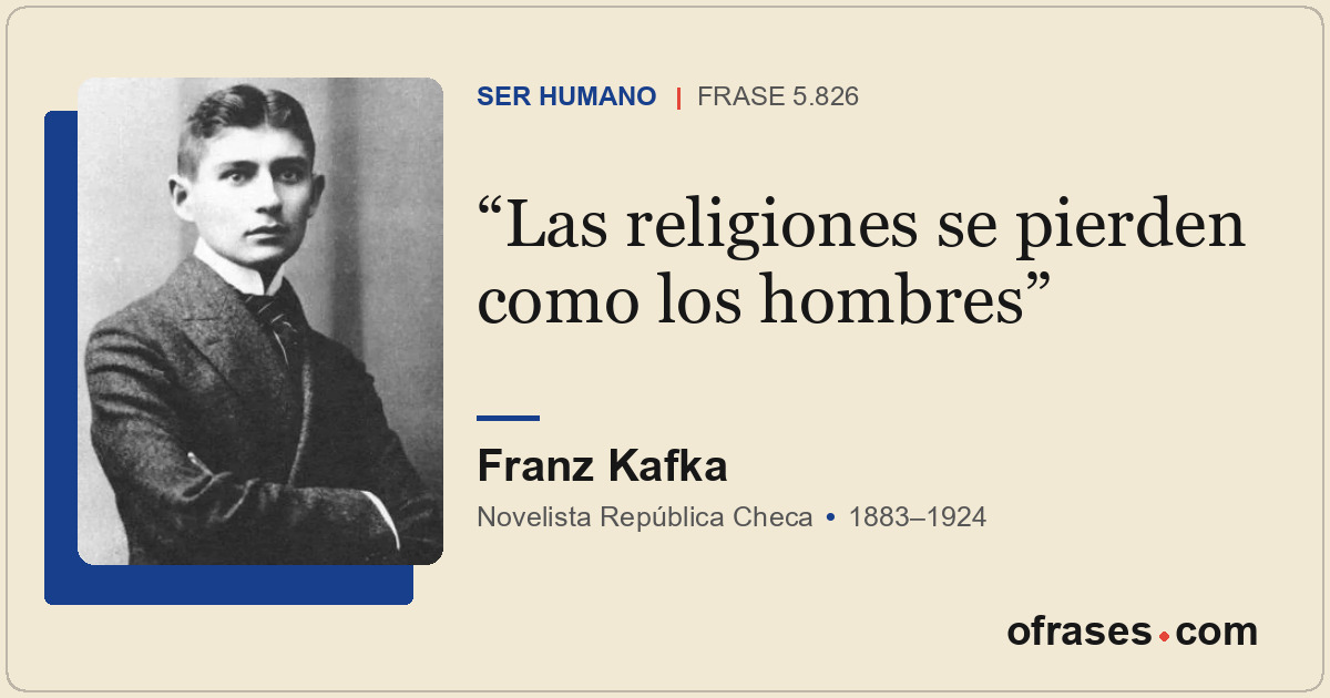 Las religiones se pierden como los hombres