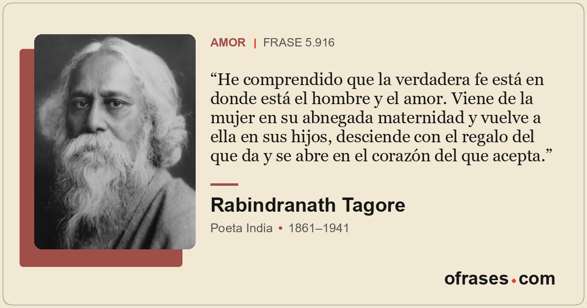 He comprendido que la verdadera fe está en donde está el hombre y el amor. Viene...