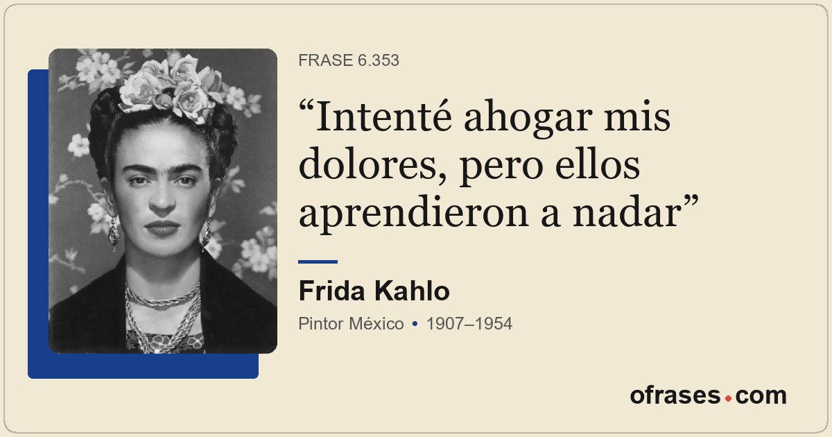 Intenté ahogar mis dolores, pero ellos aprendieron a nadar