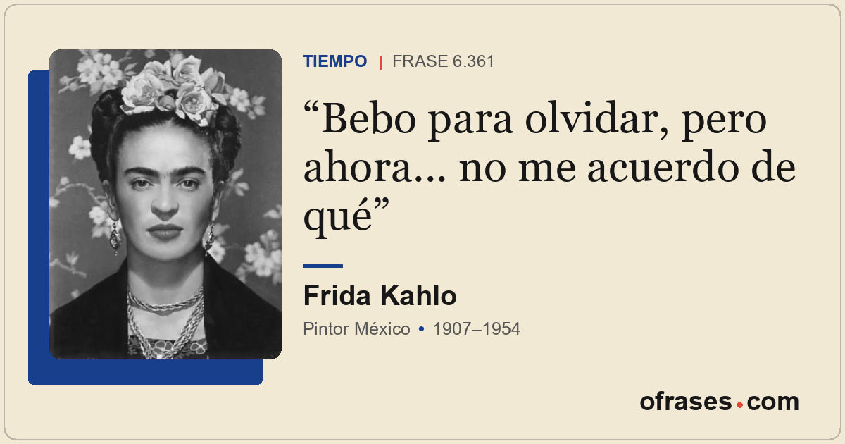Bebo para olvidar, pero ahora... no me acuerdo de qué