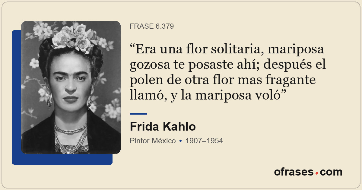 Era una flor solitaria, mariposa gozosa te posaste ahí; después el polen de otra...