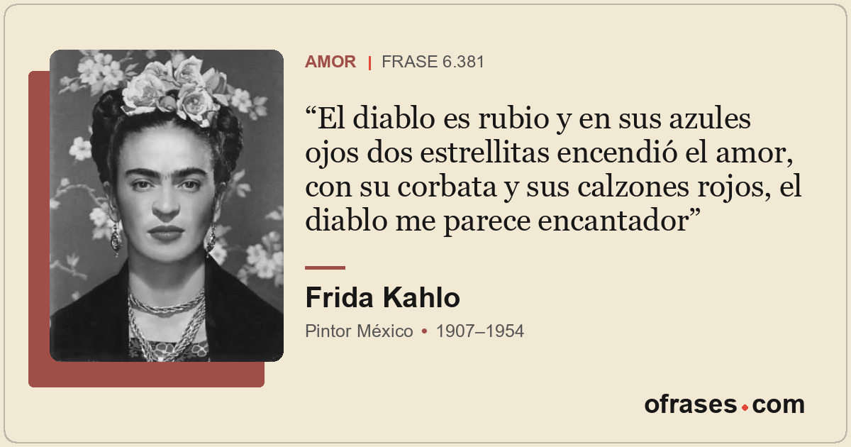 El diablo es rubio y en sus azules ojos dos estrellitas encendió el amor, con su...