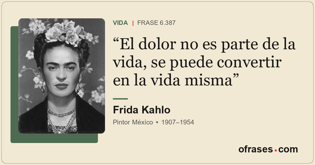El dolor no es parte de la vida, se puede convertir en la vida misma