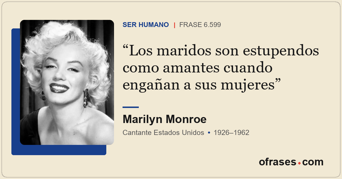 Los maridos son estupendos como amantes cuando engañan a sus mujeres