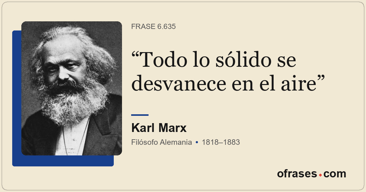 Todo lo sólido se desvanece en el aire