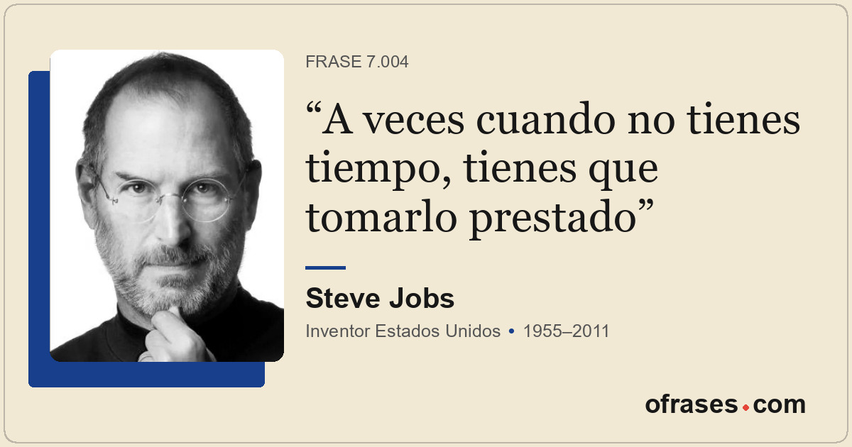 A veces cuando no tienes tiempo, tienes que tomarlo prestado