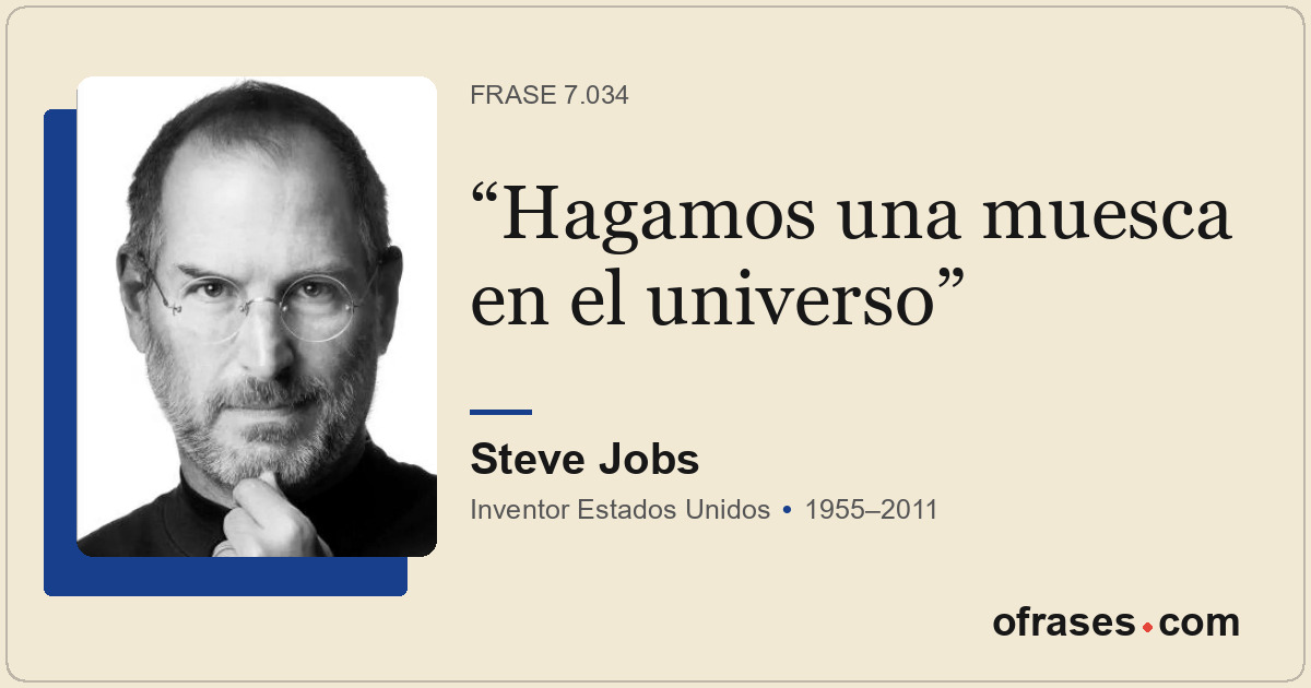 Hagamos una muesca en el universo