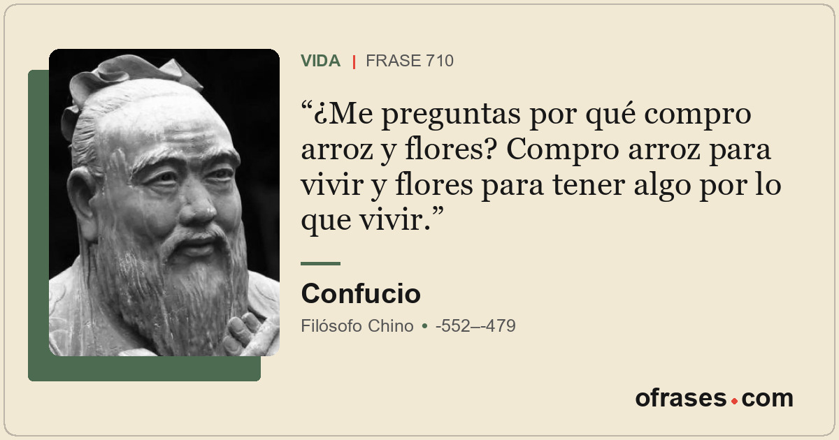 ¿Me preguntas por qué compro arroz y flores? Compro arroz para vivir y flores pa...